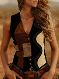 Casual Sleeveless V-neck Slim-fit Vest