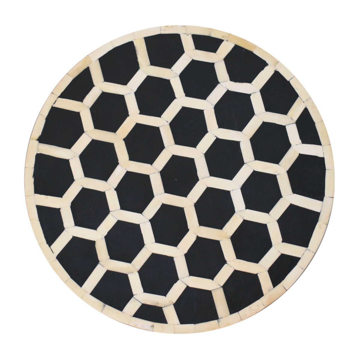 Inlay Bone Tripod Stool - Honey Caramel