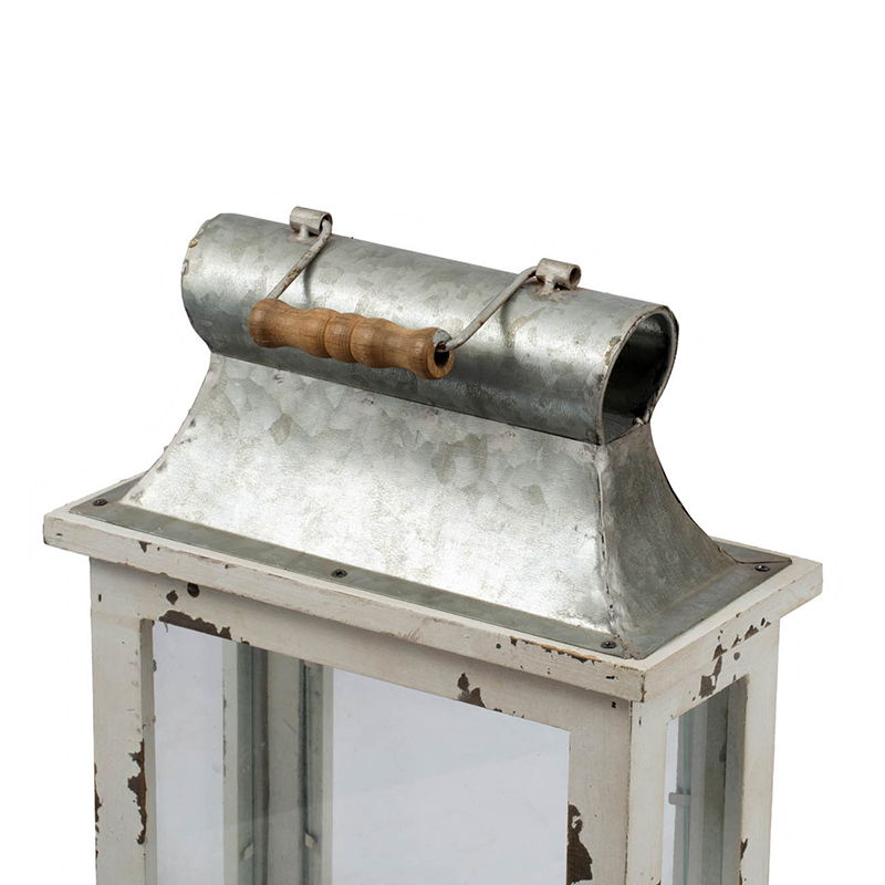 Wooden Candle Lantern Decorative Set of Two for Indoor and Outdoor Use