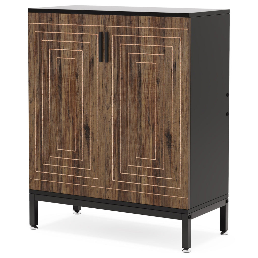 Shoe Cabinet With Doors, 5 Tiers Shoe Storage Organizer