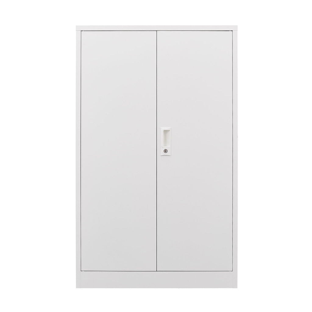 Metal Storage Cabinet With Locking Doors And Adjustable Shelf, Folding Filing Storage Cabinet, Folding Storage Locker Cabinet For Home Office, School, Garage