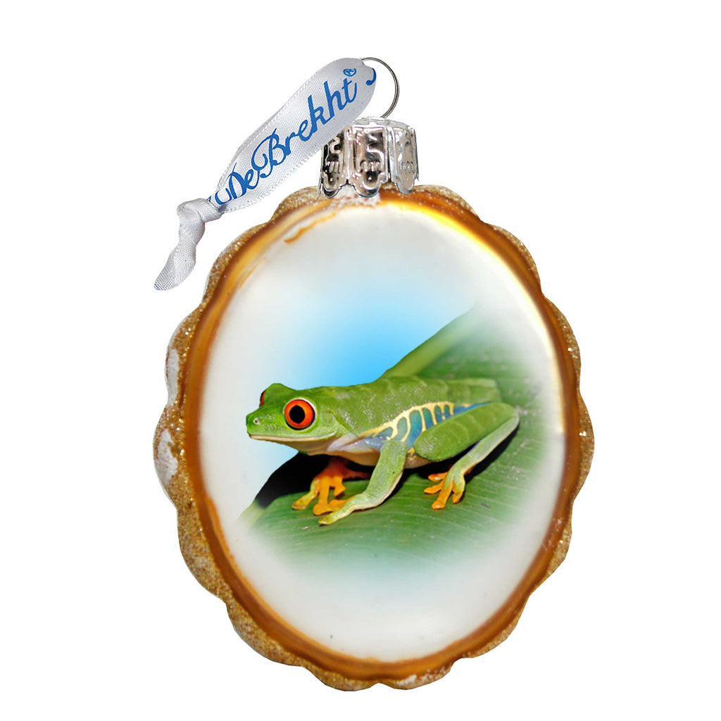 Frog Mercury Glass Ornament by G. DeBrekht - Wildlife Holiday Decor - 776281