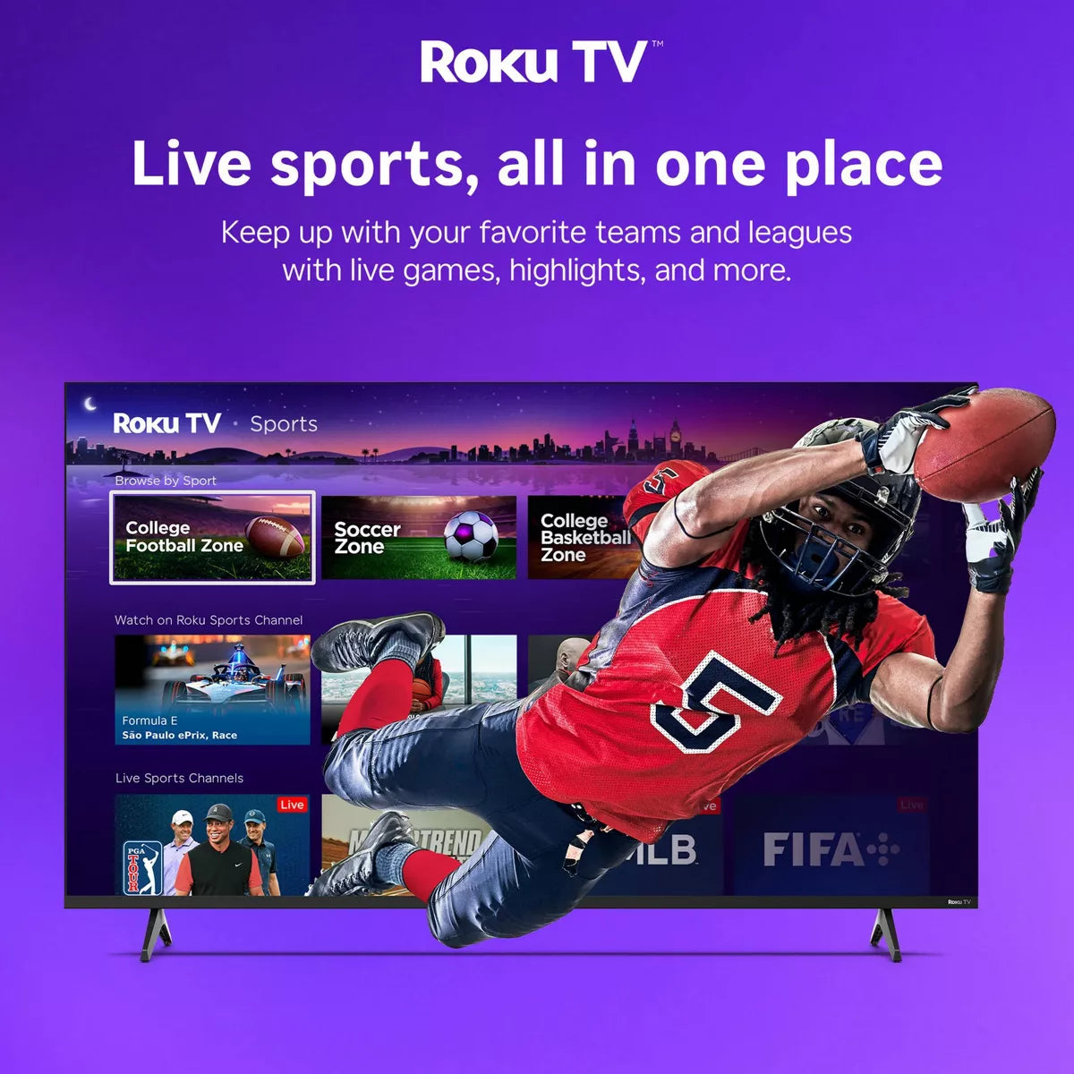 Hiro 4K HDR Smart TV Flat Screen LED Television with Roku TV and Dolby Audio Streaming