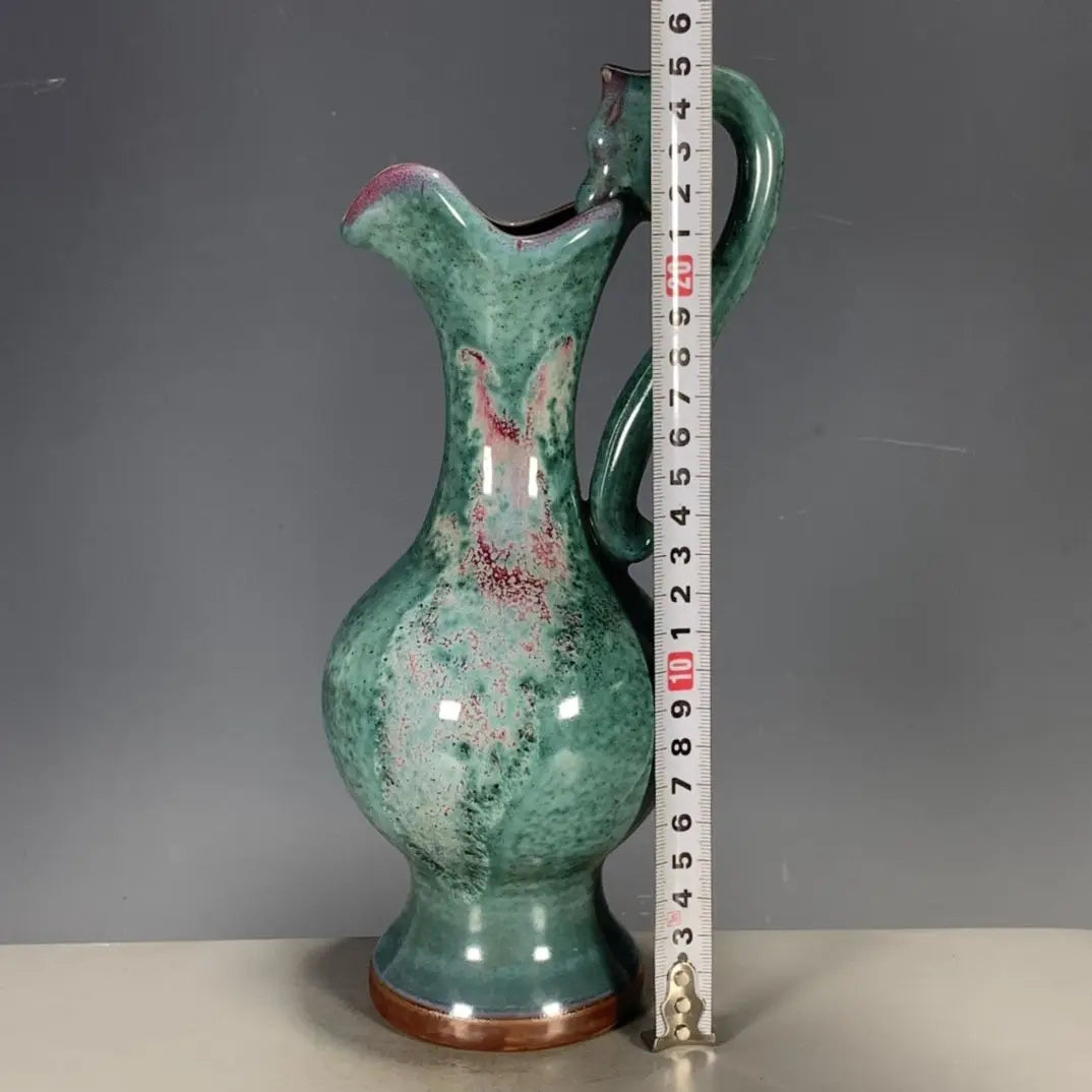 Porcelain Jun Glaze Dragon Head Vase – Bottle Shape