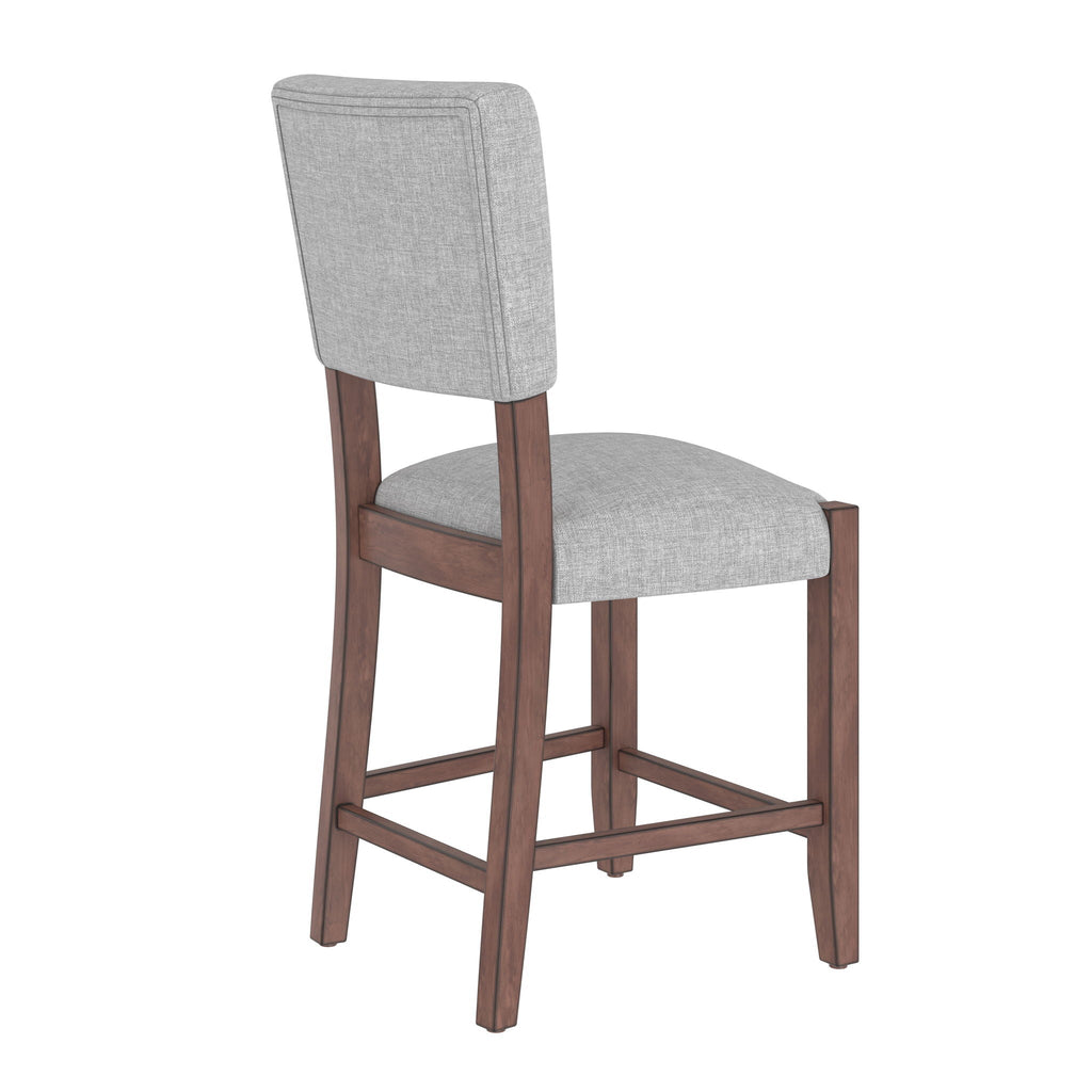 5 Piece Counter Height Dining Set, Bar Table With 4 Upholstered Chairs