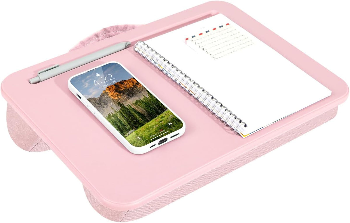 Compact Lap Desk – Fits up to 14″ Laptops – Rose Quartz – Style No.