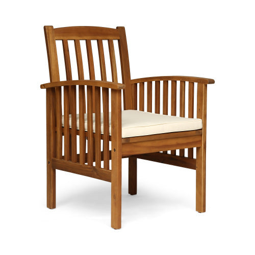7 Pieces Acacia Wood Outdoor Dining Set