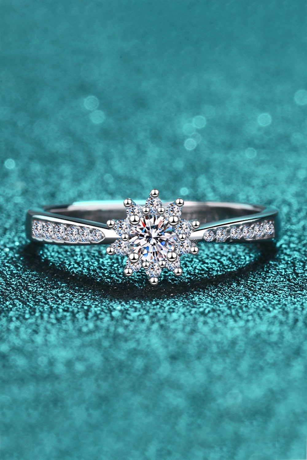 Sparkala™ Rhodium-Plated Snowflake Ring