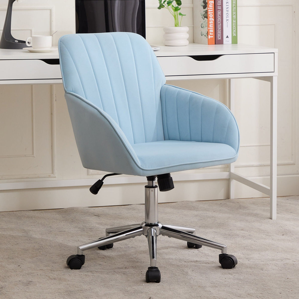 Adjustable Ergonomic Office Chair, Swivel Backrest Seat