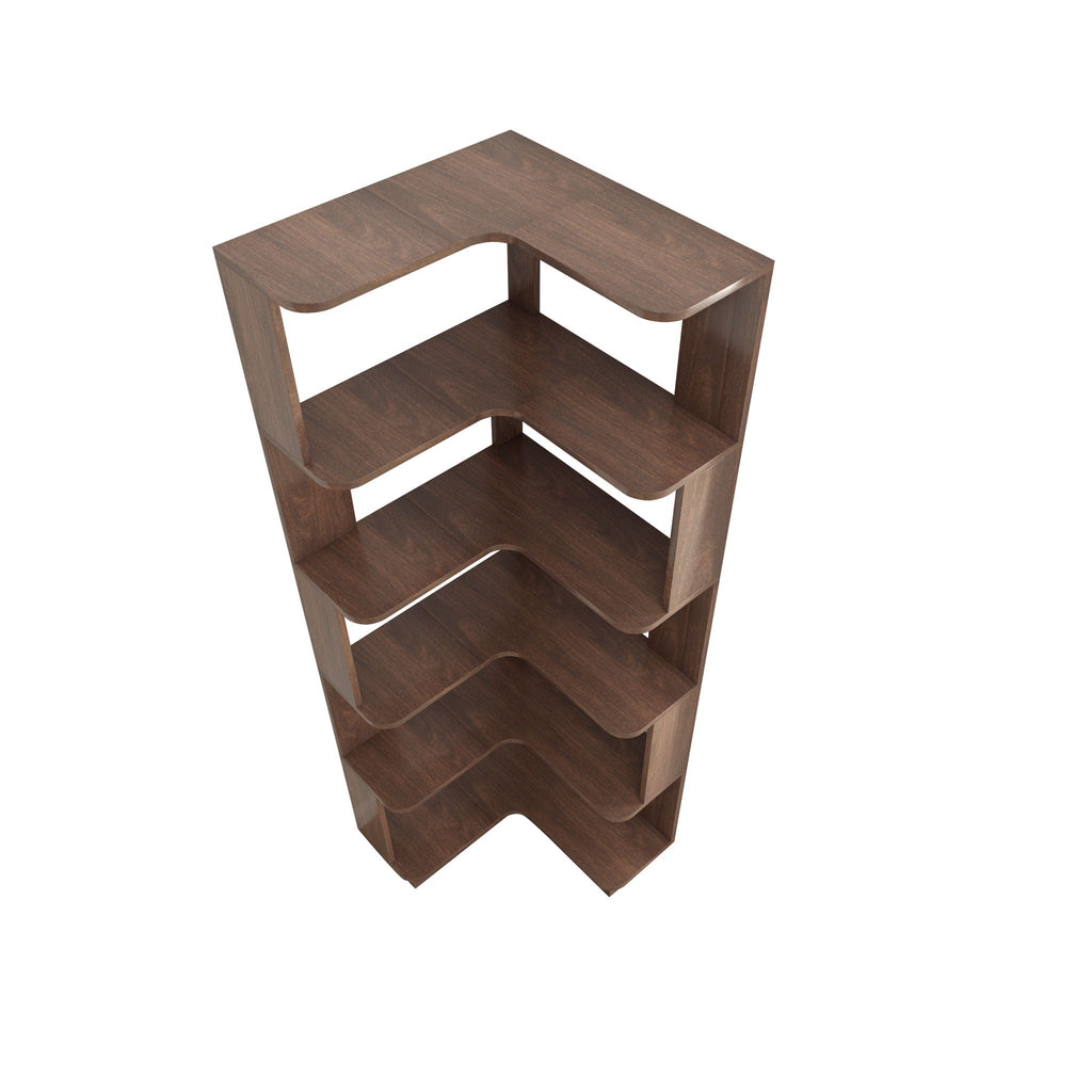 L-Shaped Design Corner Bookshelf