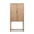 Nolan - Bar Cabinet With Wine Storage - Brown