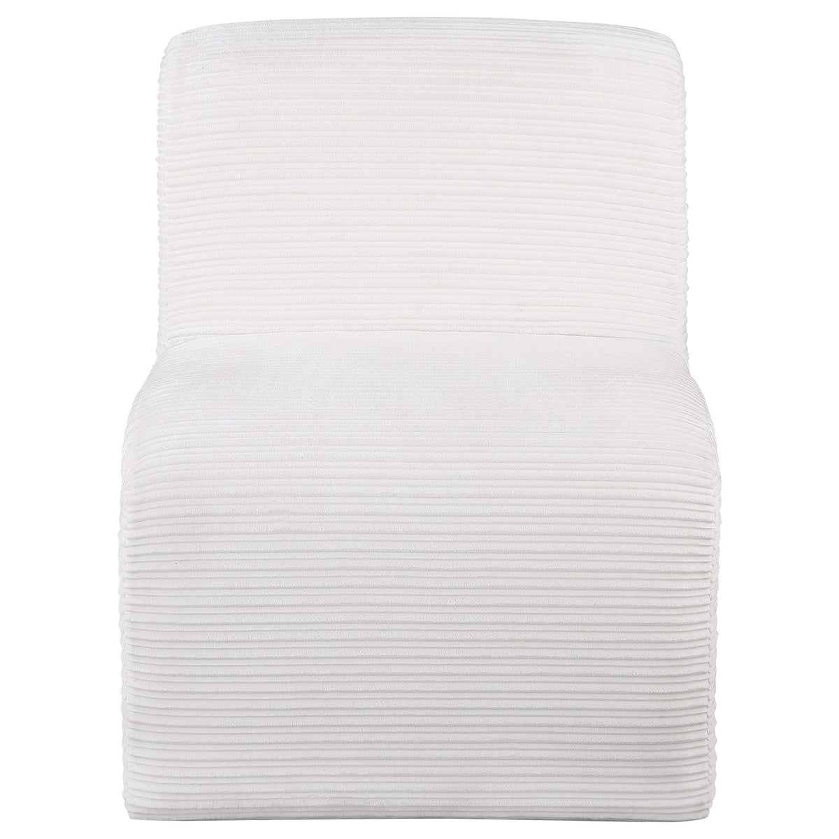 Winne - Curved Armless Accent Chair