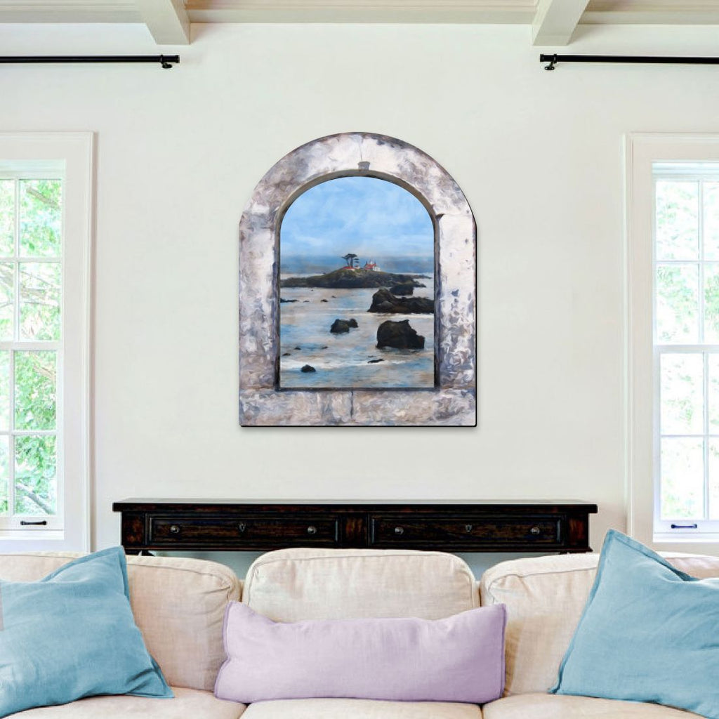 Lost Island Wooden Wall Art by G. DeBrekht - Coastal Sea-Life Decor - 8491003W