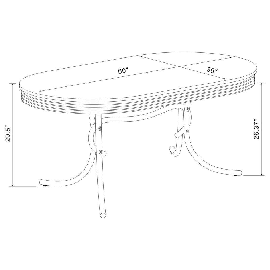 Midge - Oval Dining Table Set