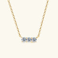 925 Sterling Silver Inlaid Sparkala™ Bar Necklace