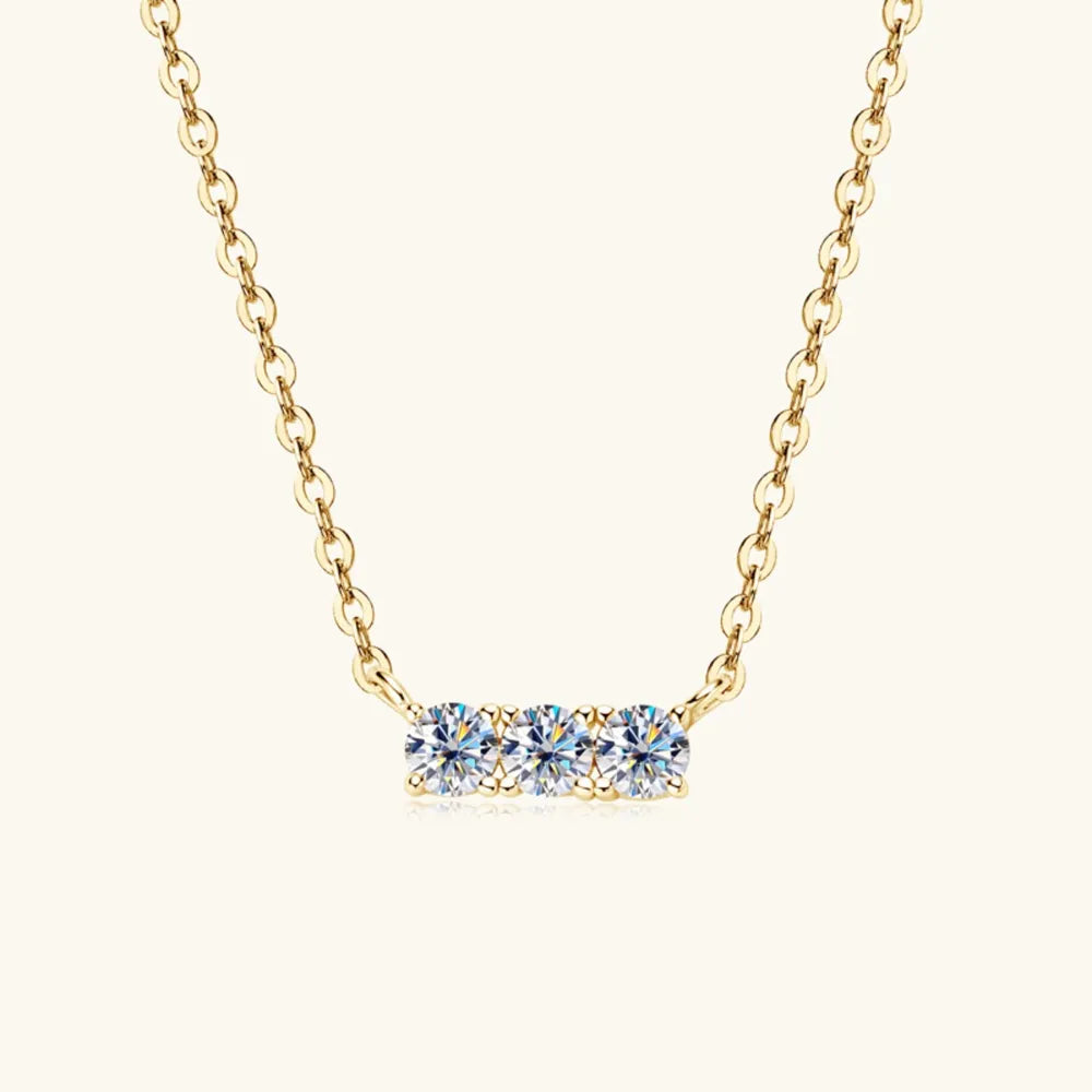 925 Sterling Silver Inlaid Sparkala™ Bar Necklace