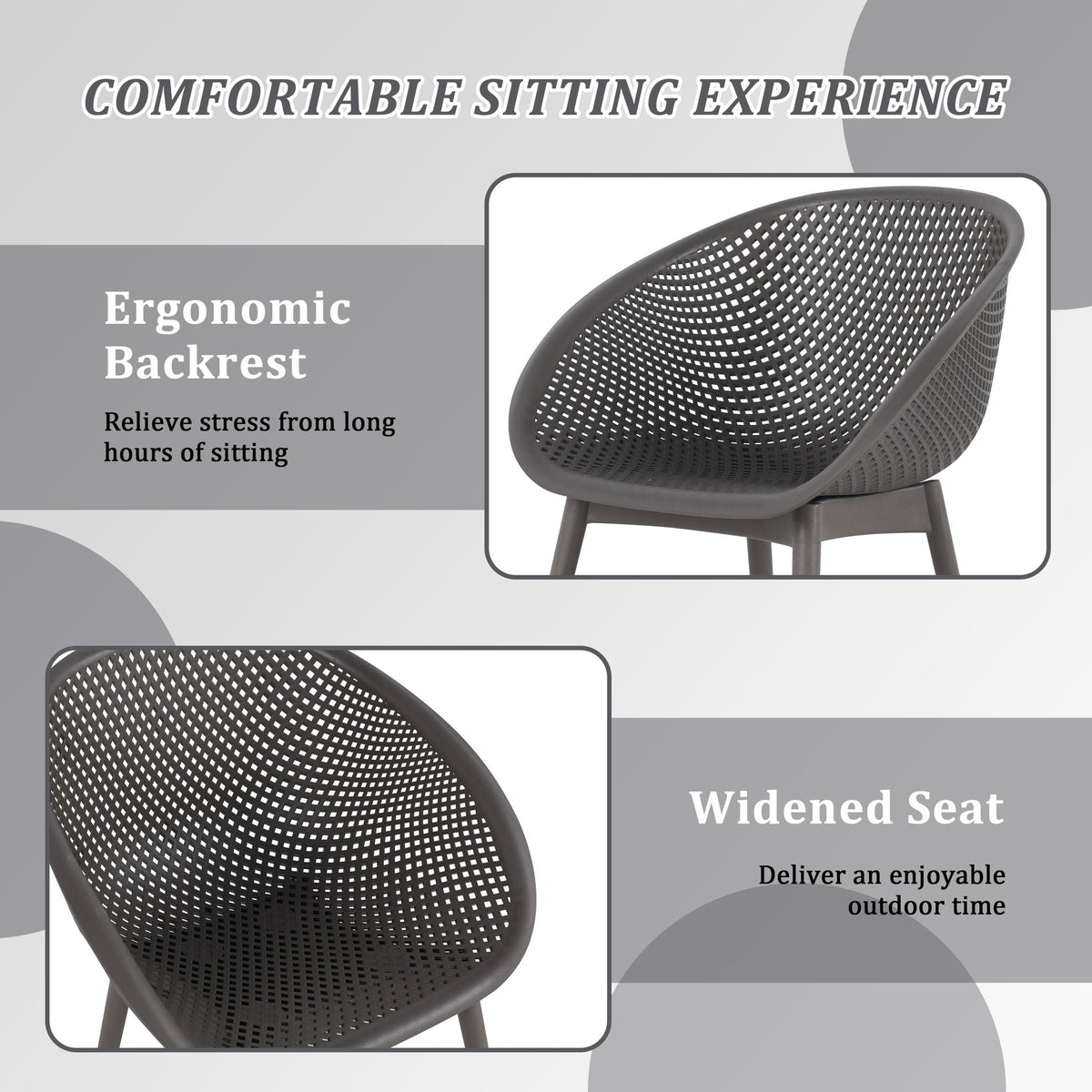 Modern Lounge Chair Set With Round Table