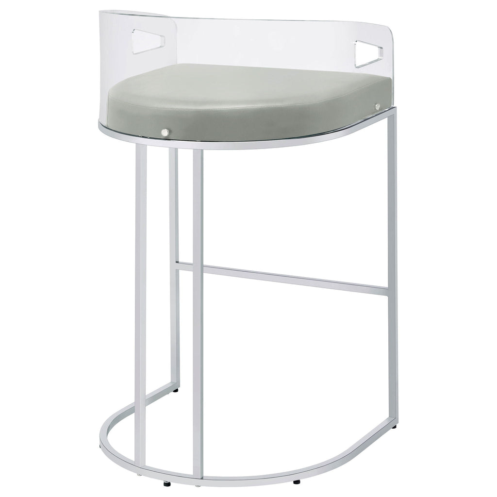 Mello - Upholstered Bar Chair (Set of 2) - Gray