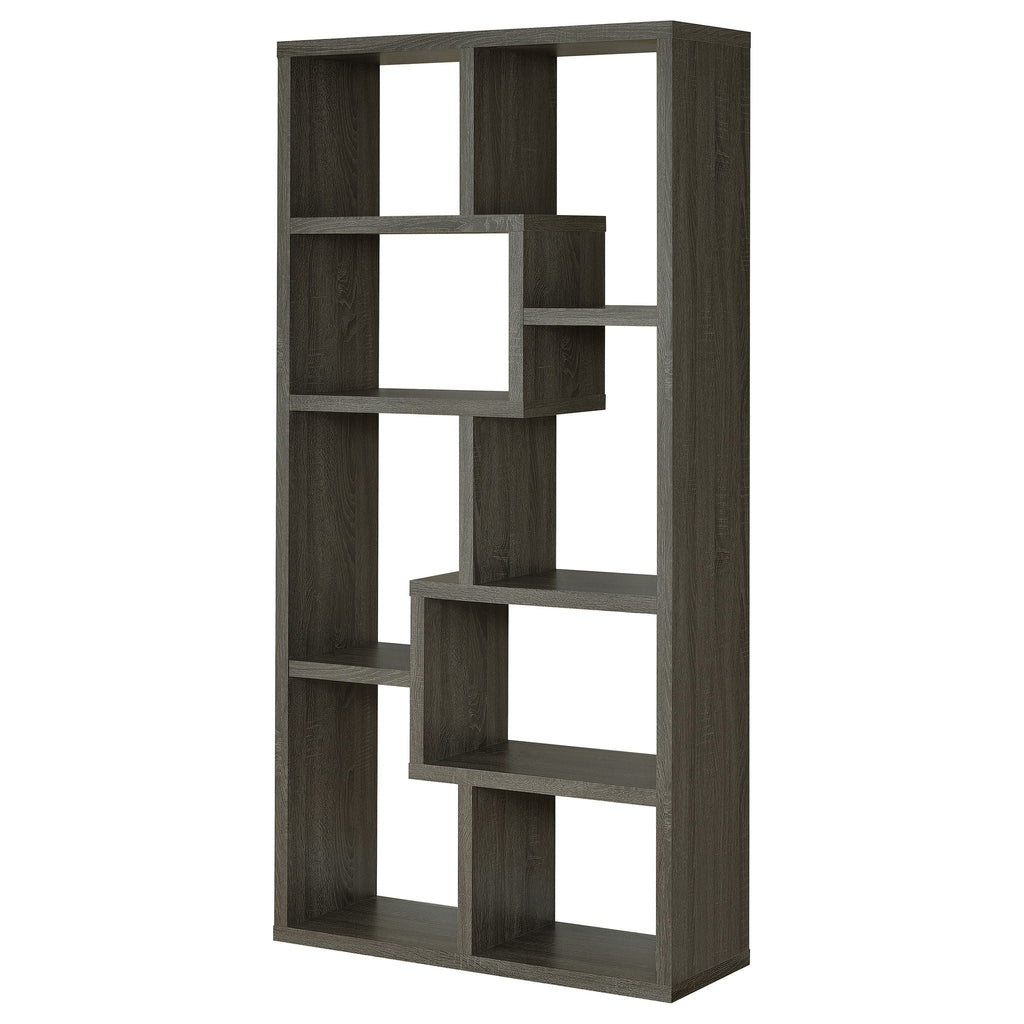 8 Shelf Geometric Bookcase