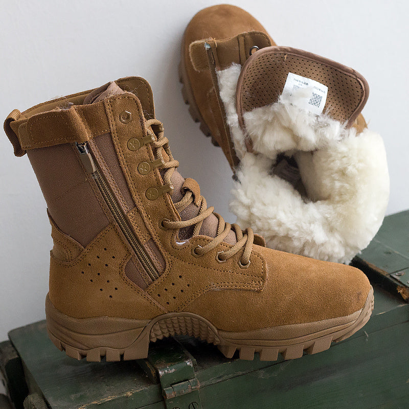 Brown Outdoor Snow Boots Cold Weather Boots