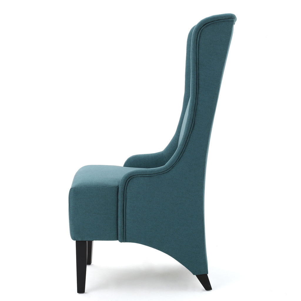 Alight Upholstered Dining Chair With High Back And Birch Wood Legs (Set of 2)