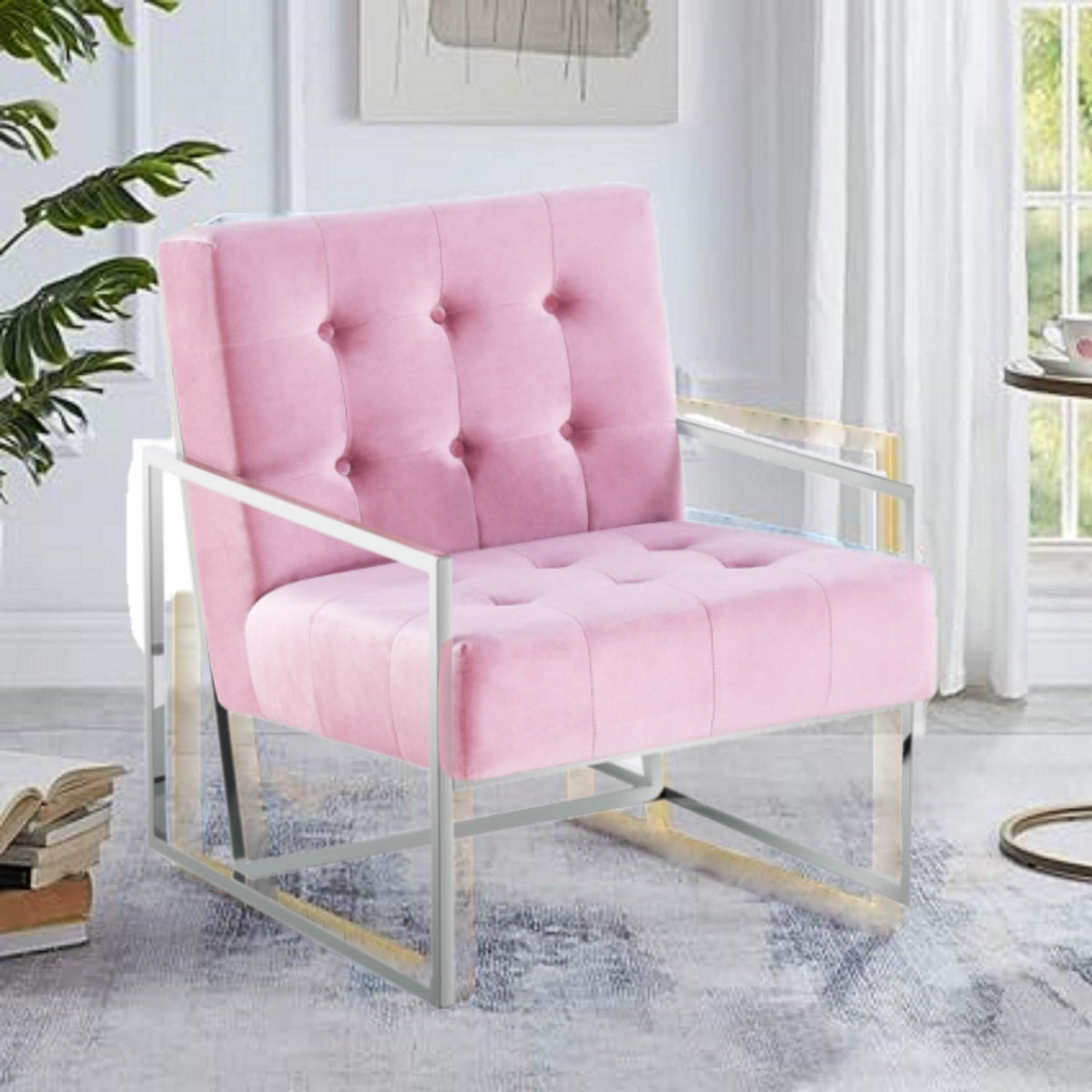 Living Room Accent Chair With Frame