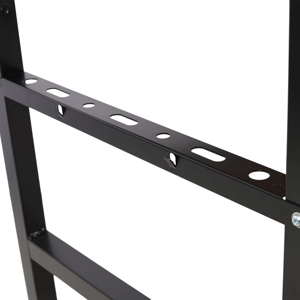 Portable Folding Work Table With Measuring Tape And Angle Finder Steel - Black