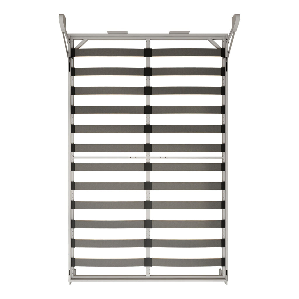 Queen Size Vertical Murphy Wall Cabinet Folding Bed With Automatic Legs - Gray