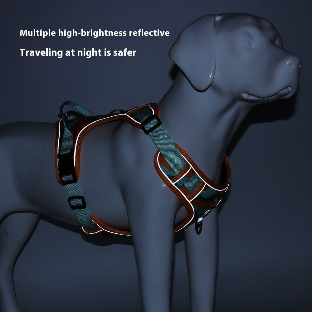 Reflective Dog Leash – Oxford Cloth Traction Rope for Dogs
