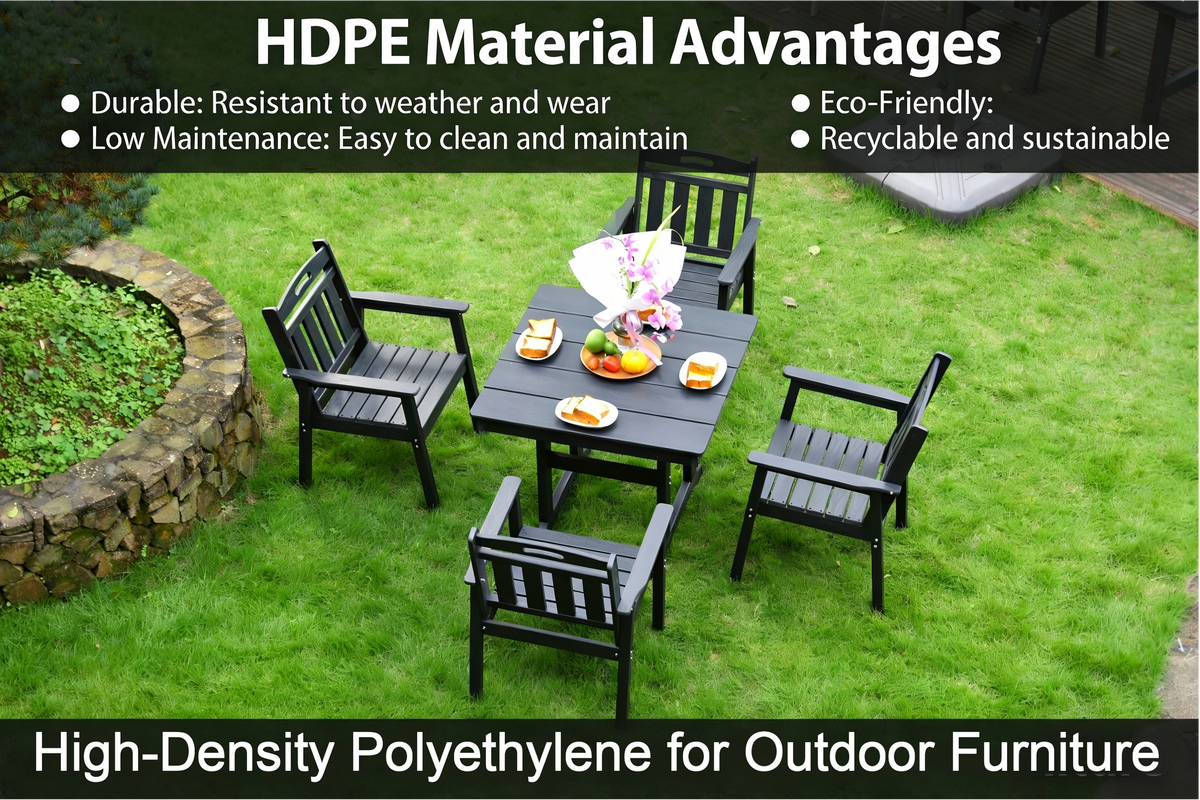 HDPE Outdoor Patio Dining Set