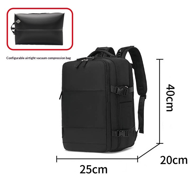 Mens Casual Travel Waterproof Laptop Backpack With Dry-Wet Separation