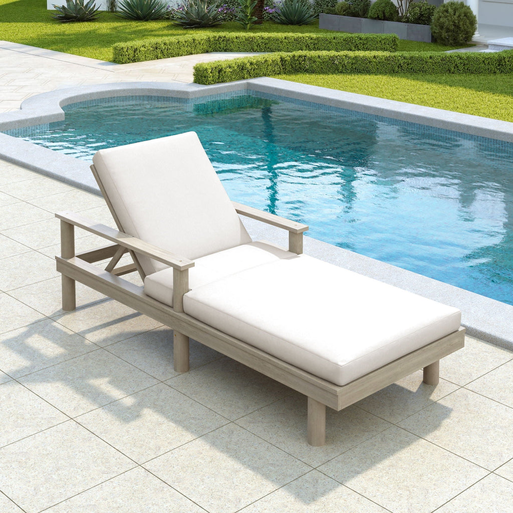 5 Position Adjustable Outdoor Chaise Lounge