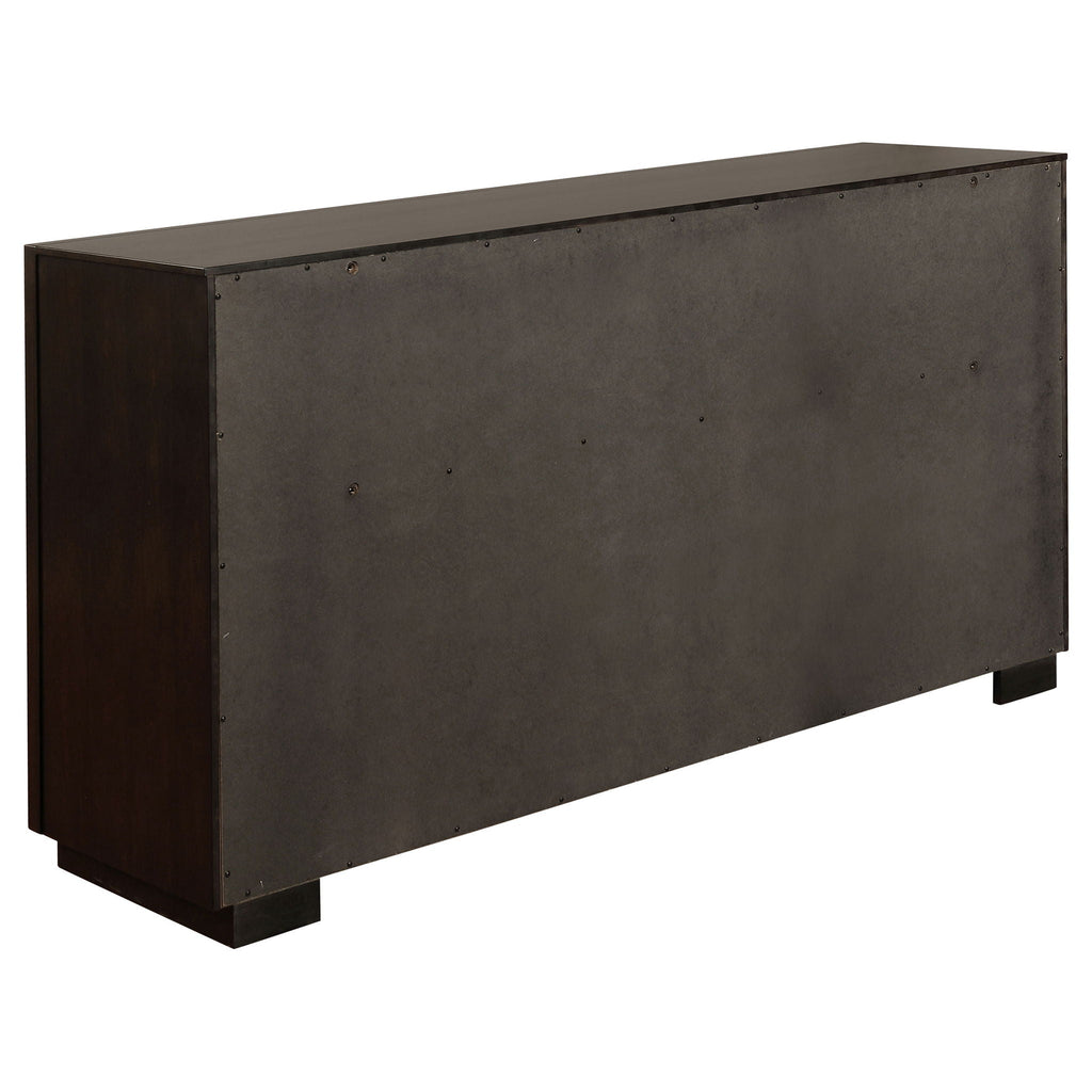 Prescott - 5 Piece California King Bedroom Set - Dark Brown