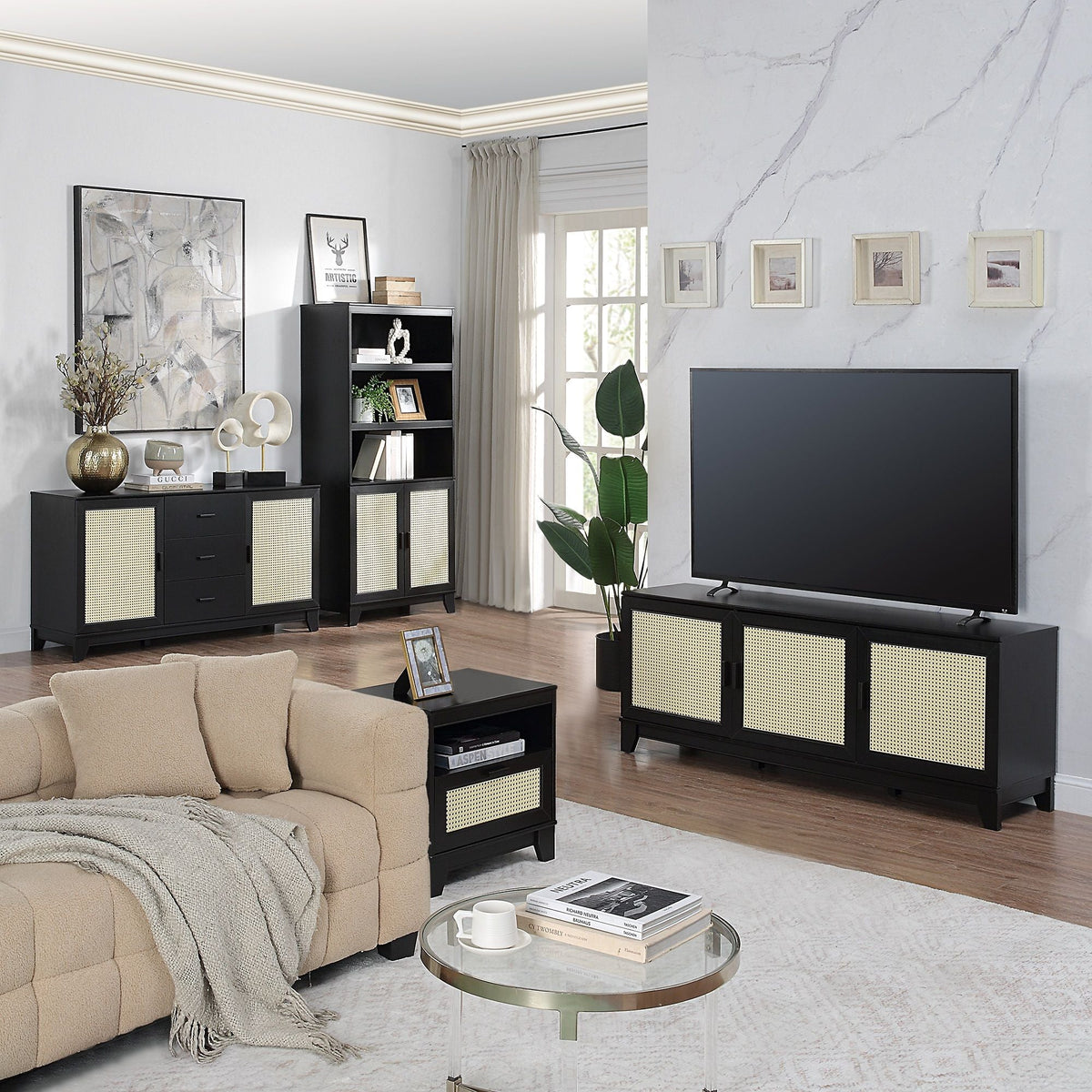 Sheridan - Modern Cane Design Sideboard