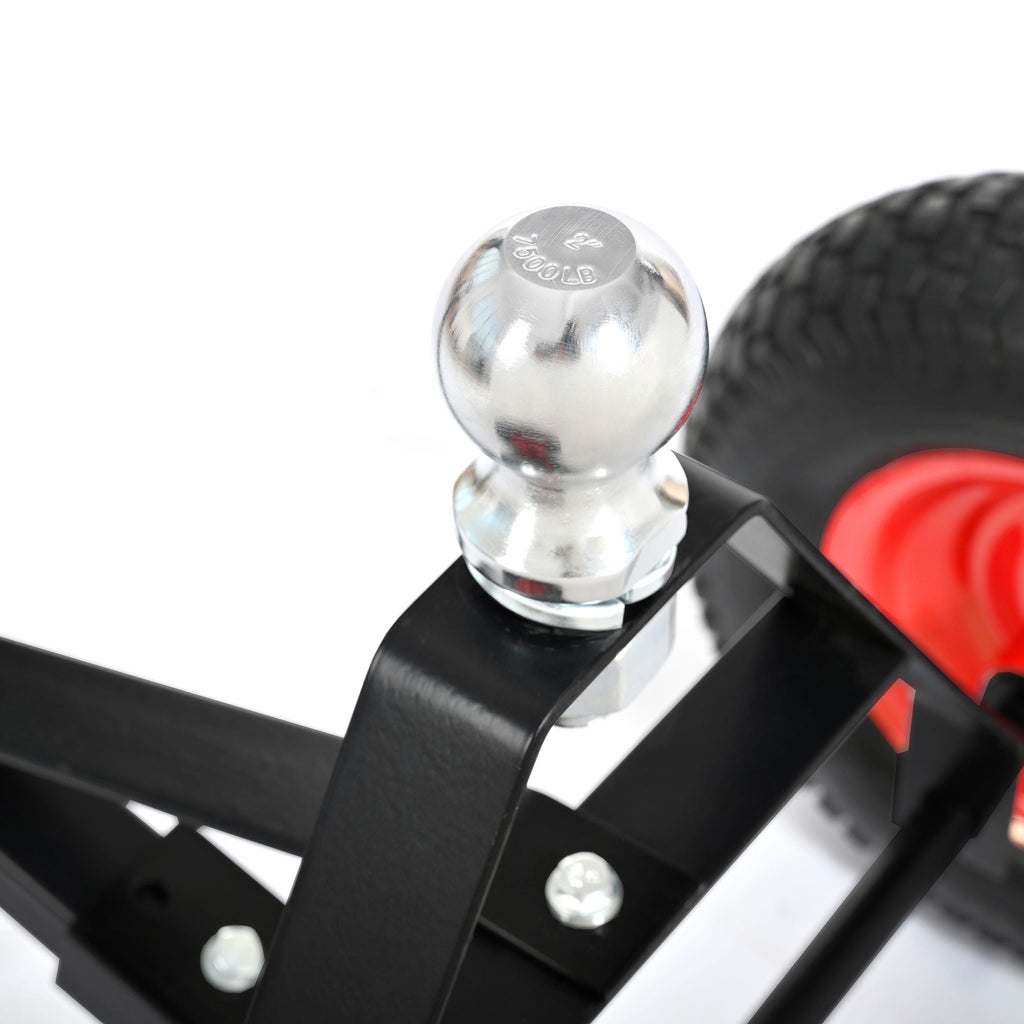 Heavy Duty Trailer Dolly With 2" Ball 1000 Lb Capacity For Easy Mobility - Black