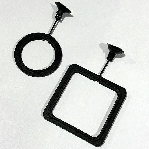 Fish tank feeding ring-round-blue-1 piece