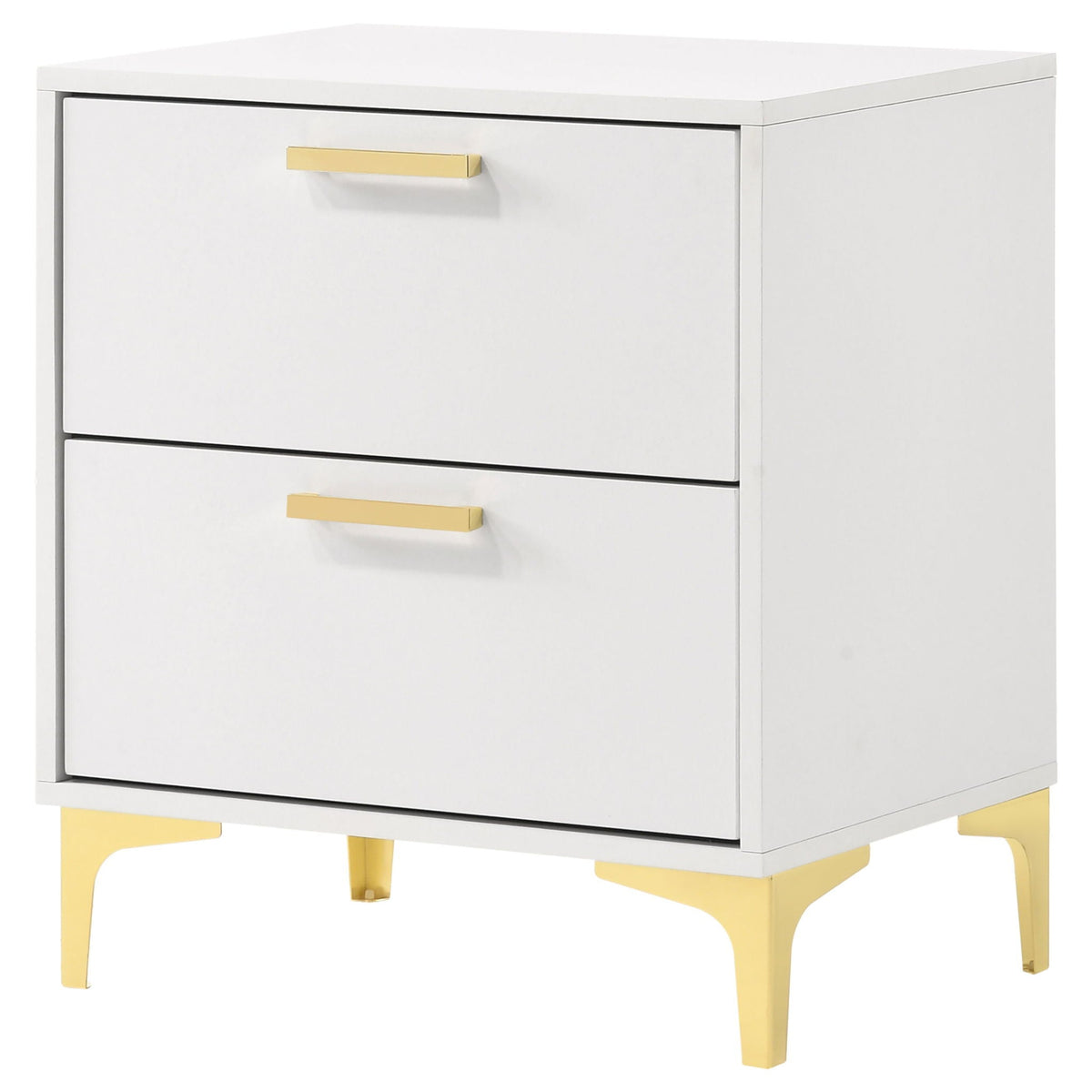 Karena - 2 Drawer Rectangular Nightstand - White