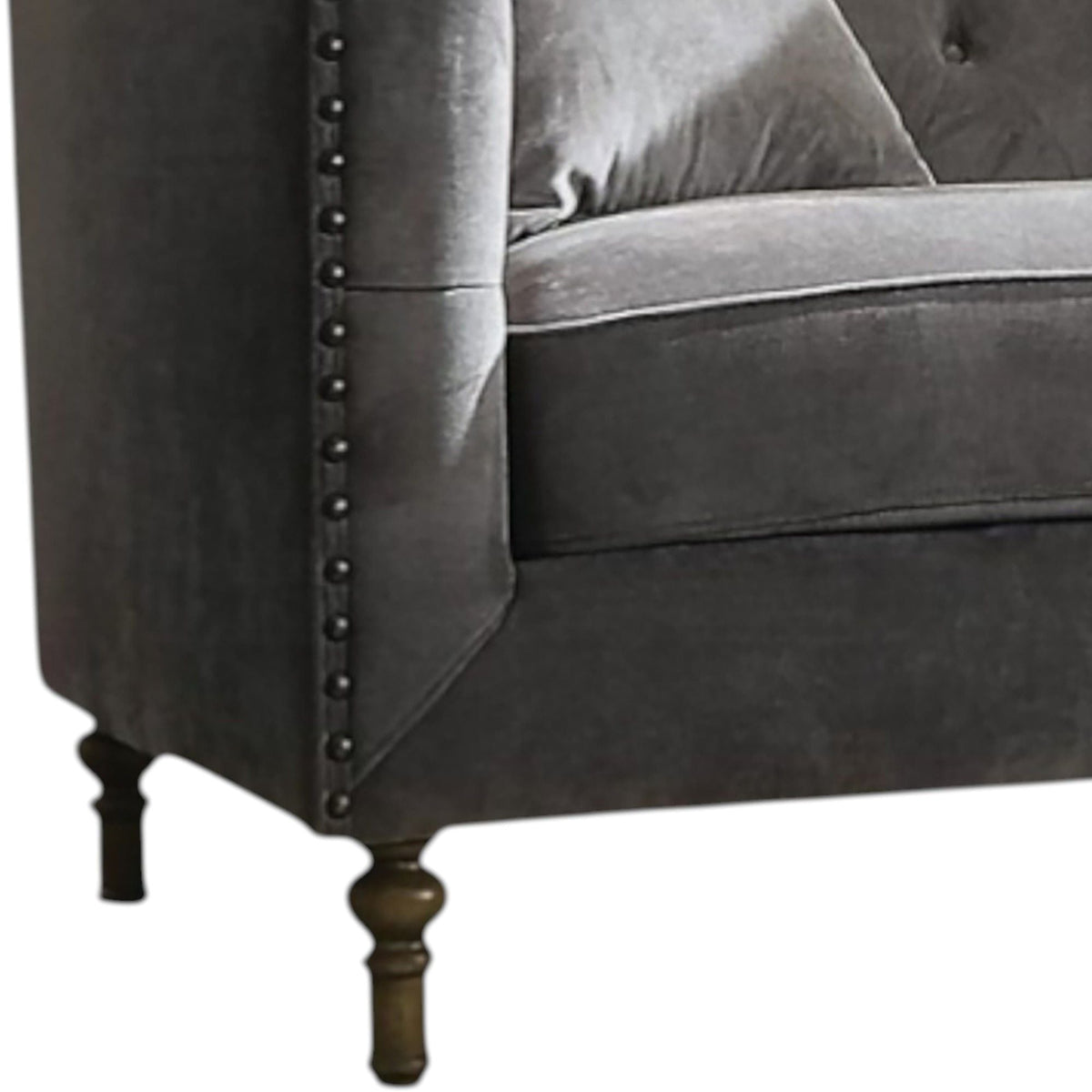 Sidonia - Loveseat With 2 Pillows - Gray