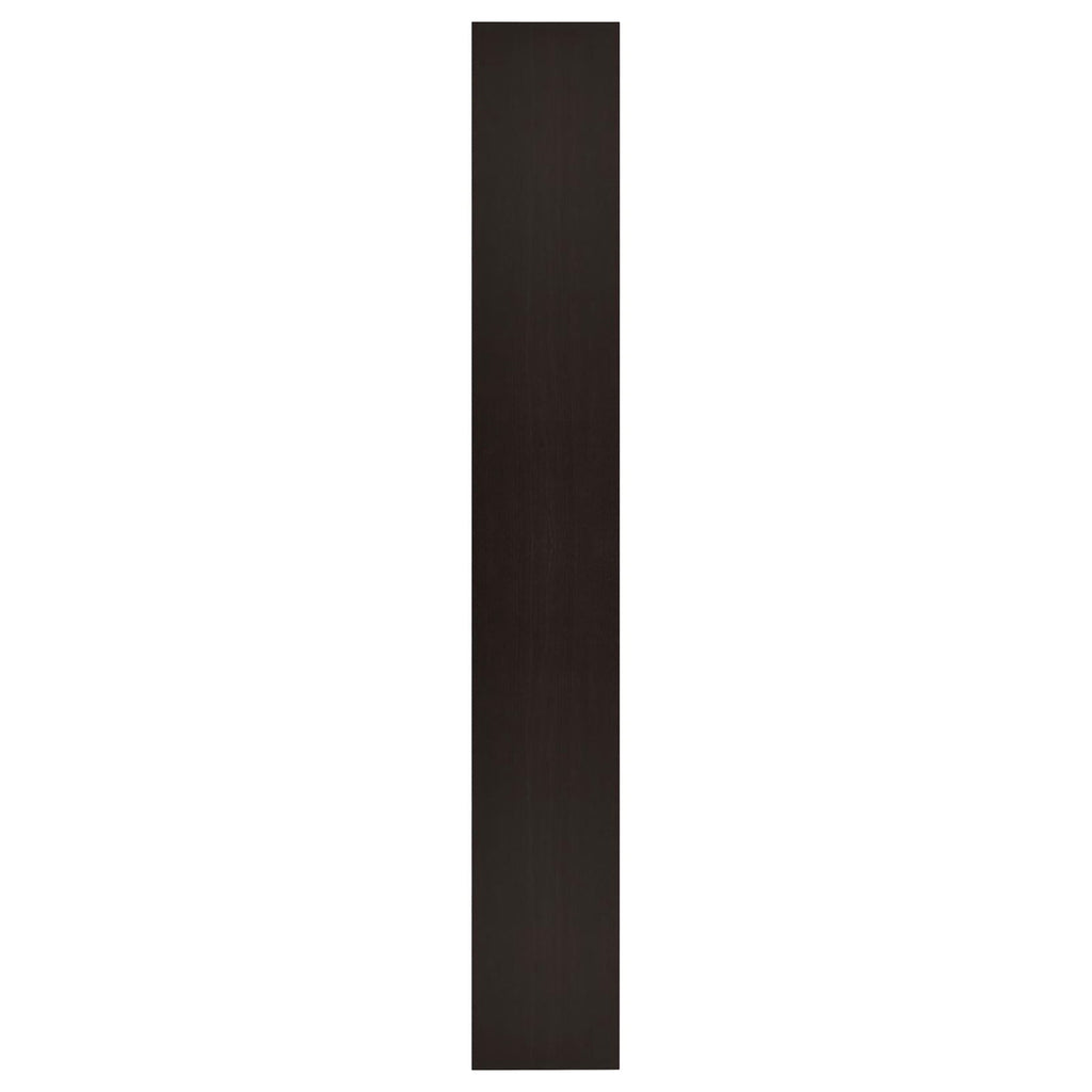Rectangular Bookcase Tall Slim Storage With 9 Shelves - Brown