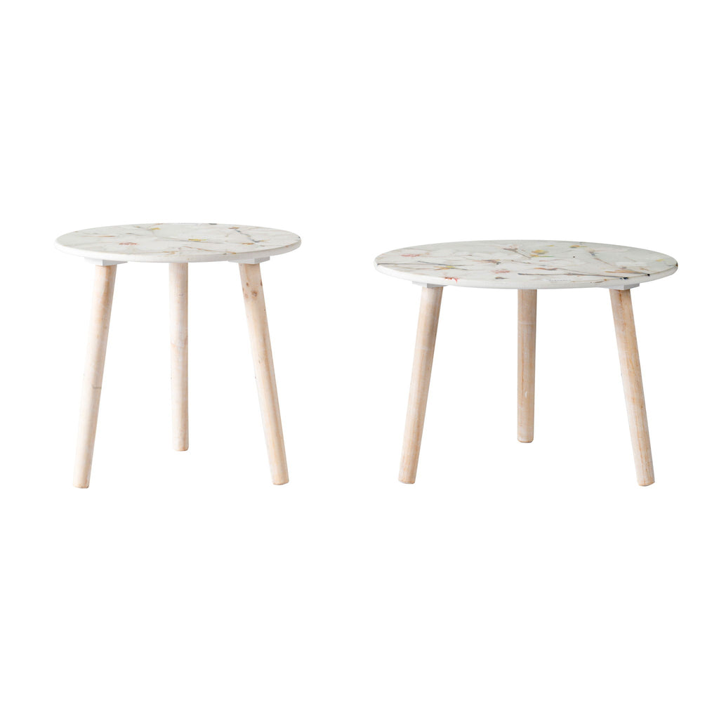 Nature-Inspired Side Tables (Set of 2)