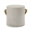 Gene Fiber Concrete Accent Table - Gray
