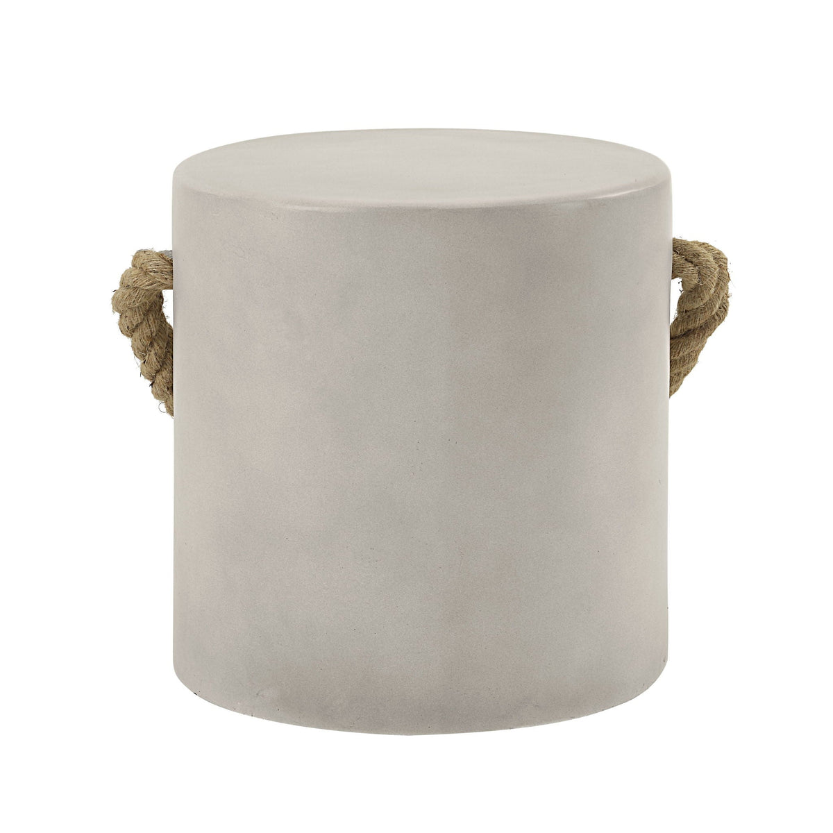 Gene Fiber Concrete Accent Table - Gray