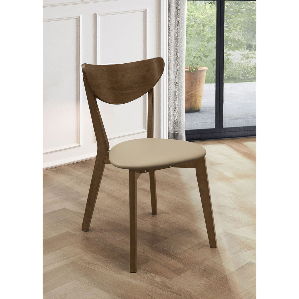 Mid-Century Modern Upholstered Dining Chair (Set of 2)