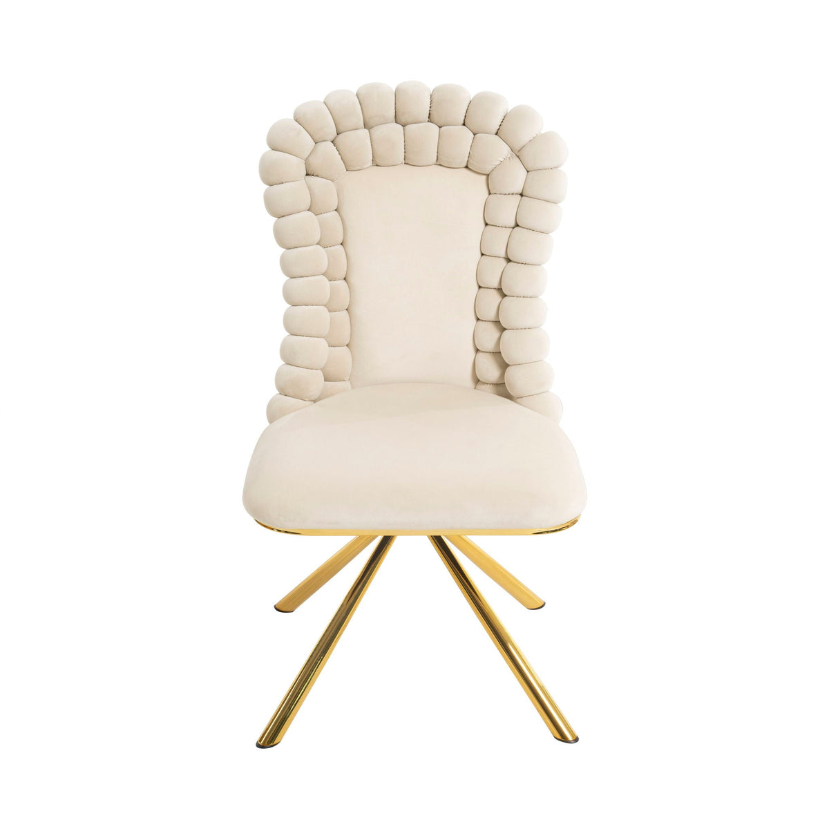 Upholstered Swivel Dining Chairs (Set of 2)