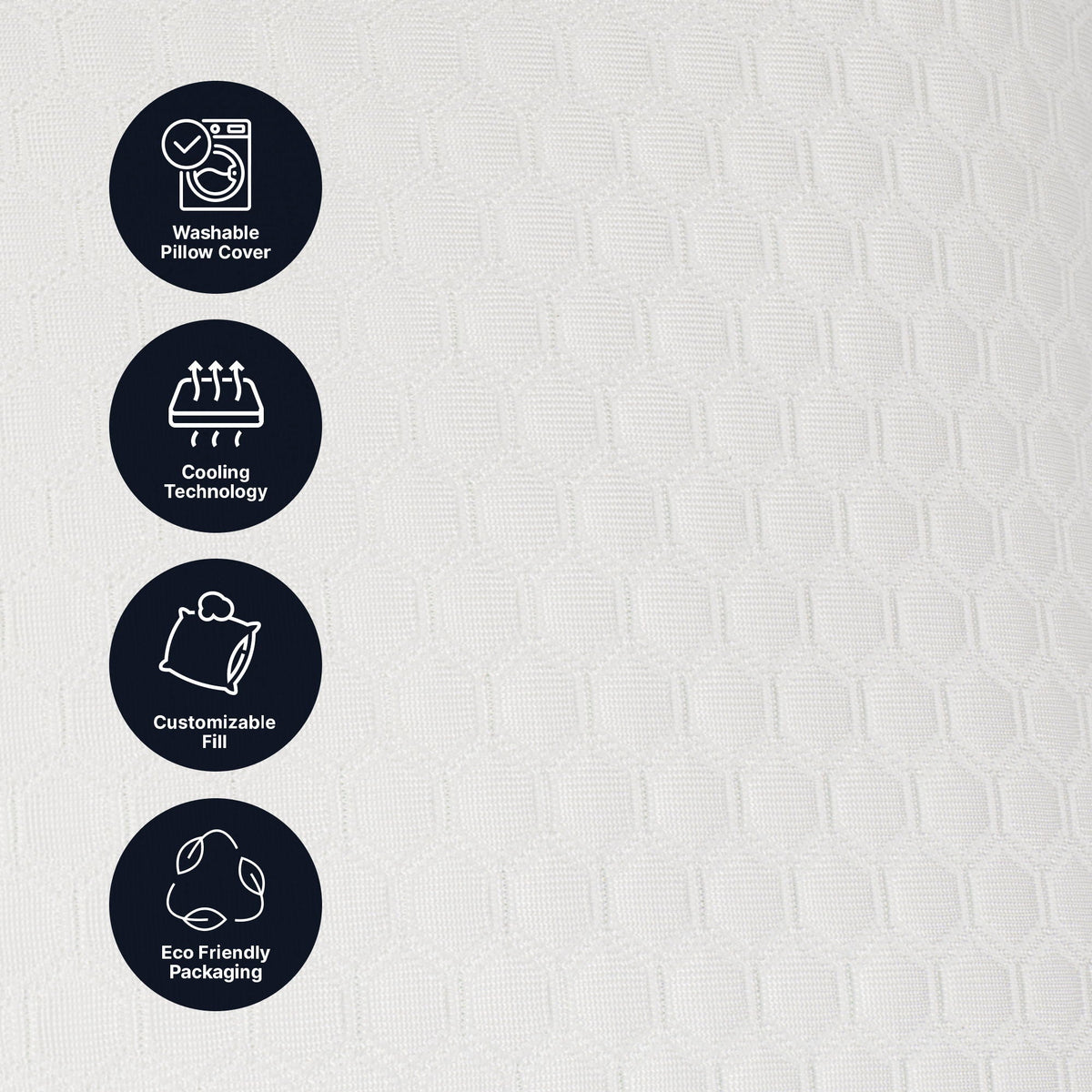 Ghostpillow Shredded - Customizable Soft Fluffy Gel Memory Foam & Siliconized Pillow