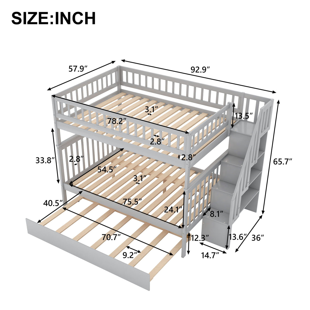 Bunk Bed With Staircase