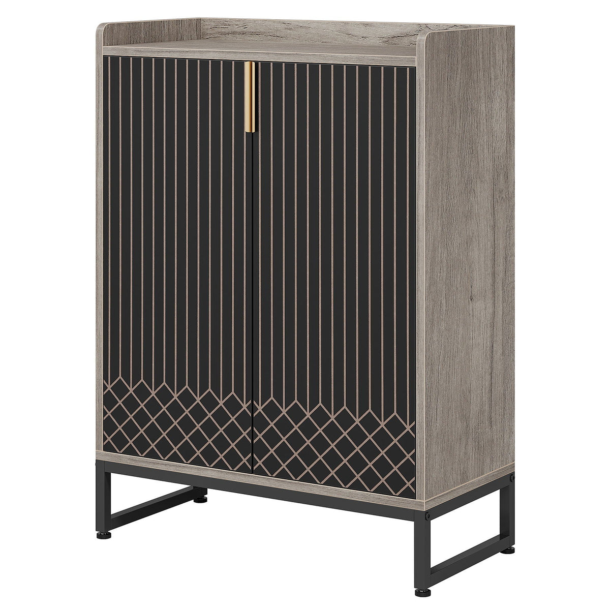 5 Tiers Shoe Storage Organizer With Doors