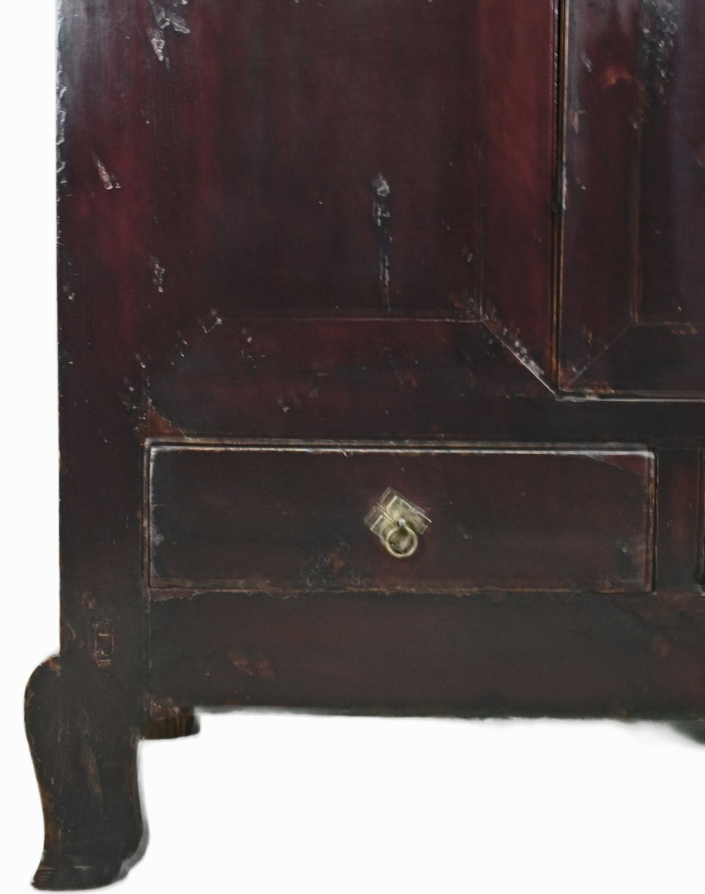 Dark Brown Chinese Antique Cabinet – 56 inches tall