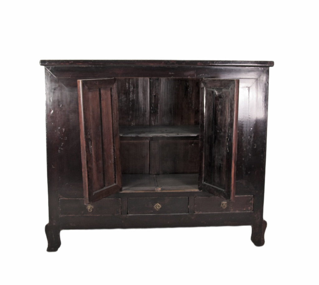 Dark Brown Chinese Antique Cabinet – 56 inches tall