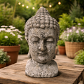 Cement Buddha Head Statue